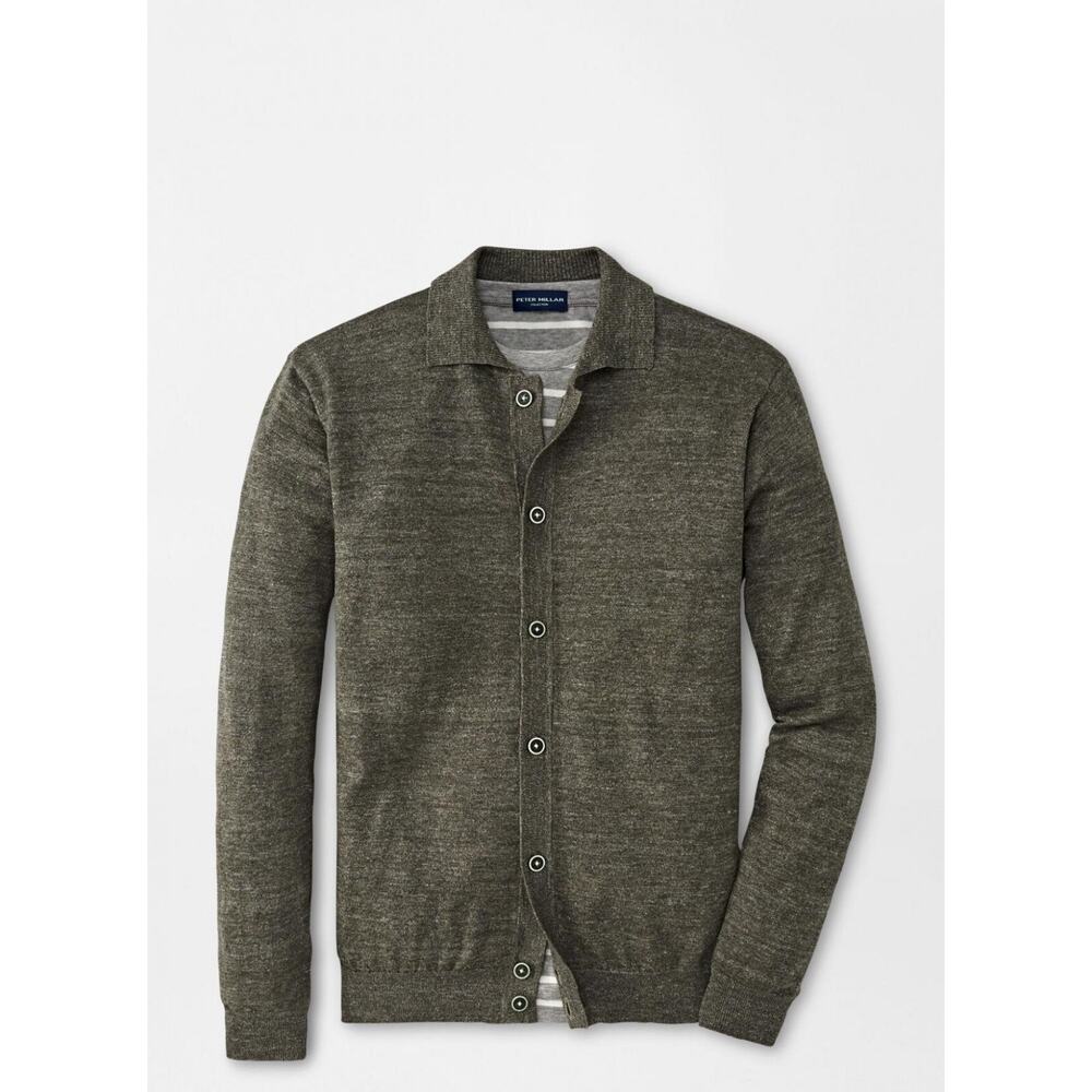Peter Millar 2XL Villa Full-Button Cardigan Kelp NWT $348